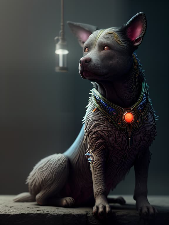  the big eared beggar dog, hanting, (extremely detailed oil painting:1.2), glow effects, godrays, hand drawn, render, 8k, octane render, cinema 4d, blender, dark, atmospheric 4k ultra detailed, cinematic sensual, sharp focus, humorous illustration, big depth of field, masterpiece, colors, 3d octane render, 4k, concept art, trending on artstation, hyperrealistic, vivid colors, extremely detailed cg unity 8k wallpaper, trending on artstation, trending on cgsociety, intricate, high detail, dramatic