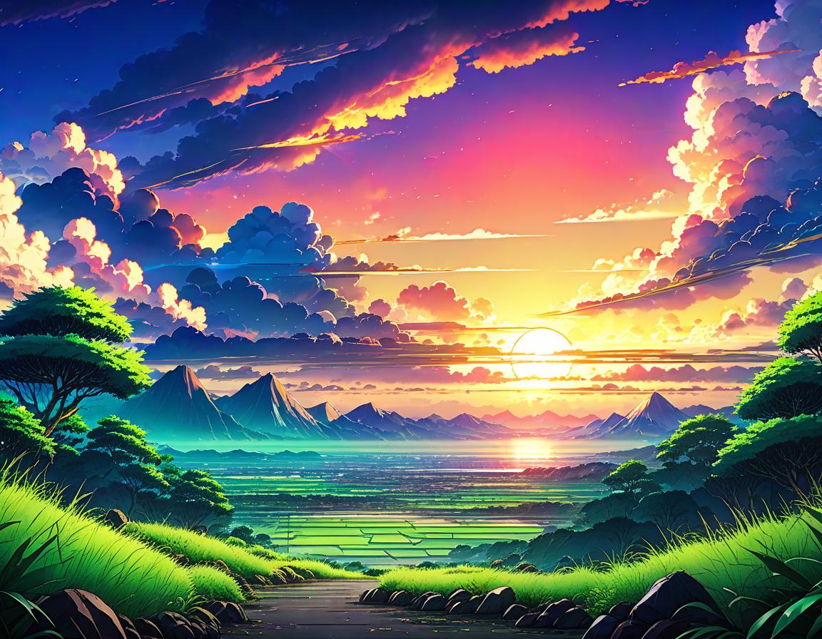  anime artwork terrible landscape. gloomy atmosphere . anime style, key visual, vibrant, studio anime, highly detailed