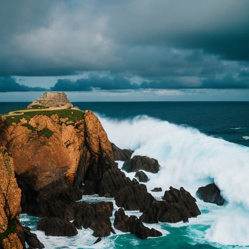 analog style generate an image of a majestic dragon perched atop a cliff overlooking a stormy sea with dramatic skies in high resolution. hyperrealistic, full body, detailed clothing, highly detailed, cinematic lighting, stunningly beautiful, intricate, sharp focus, f/1. 8, 85mm, (centered image composition), (professionally color graded), ((bright soft diffused light)), volumetric fog, trending on instagram, trending on tumblr, HDR 4K, 8K