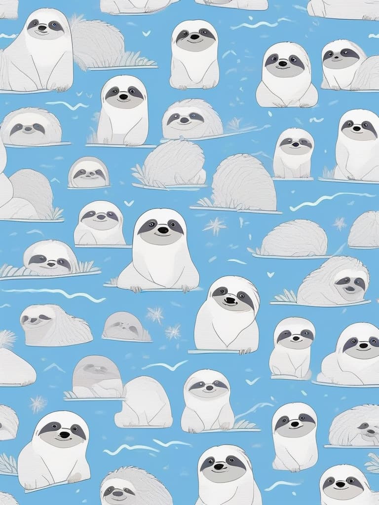  masterpiece,sloth shaped cloud☁,(((white fluffy sloth: outline only))),white lines,cartoonish expression,blue sky background,comical,easy,simple drawing,simple pattern,