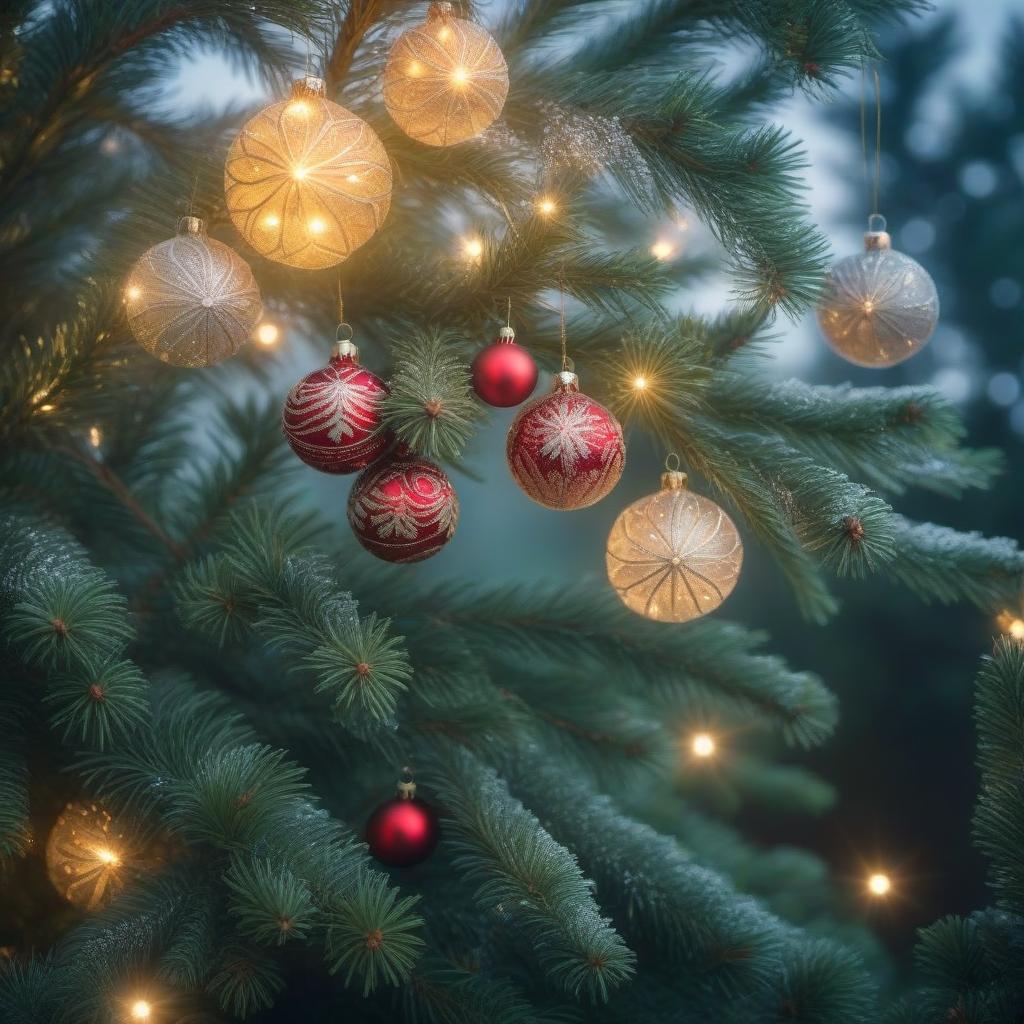  A Christmas tree in a summer meadow hyperrealistic, full body, detailed clothing, highly detailed, cinematic lighting, stunningly beautiful, intricate, sharp focus, f/1. 8, 85mm, (centered image composition), (professionally color graded), ((bright soft diffused light)), volumetric fog, trending on instagram, trending on tumblr, HDR 4K, 8K