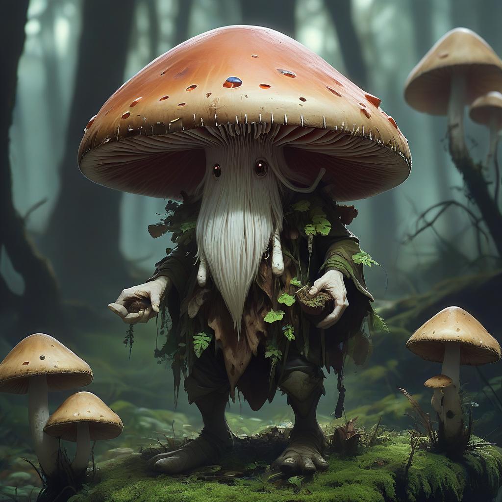  humanoid mushroom, druid