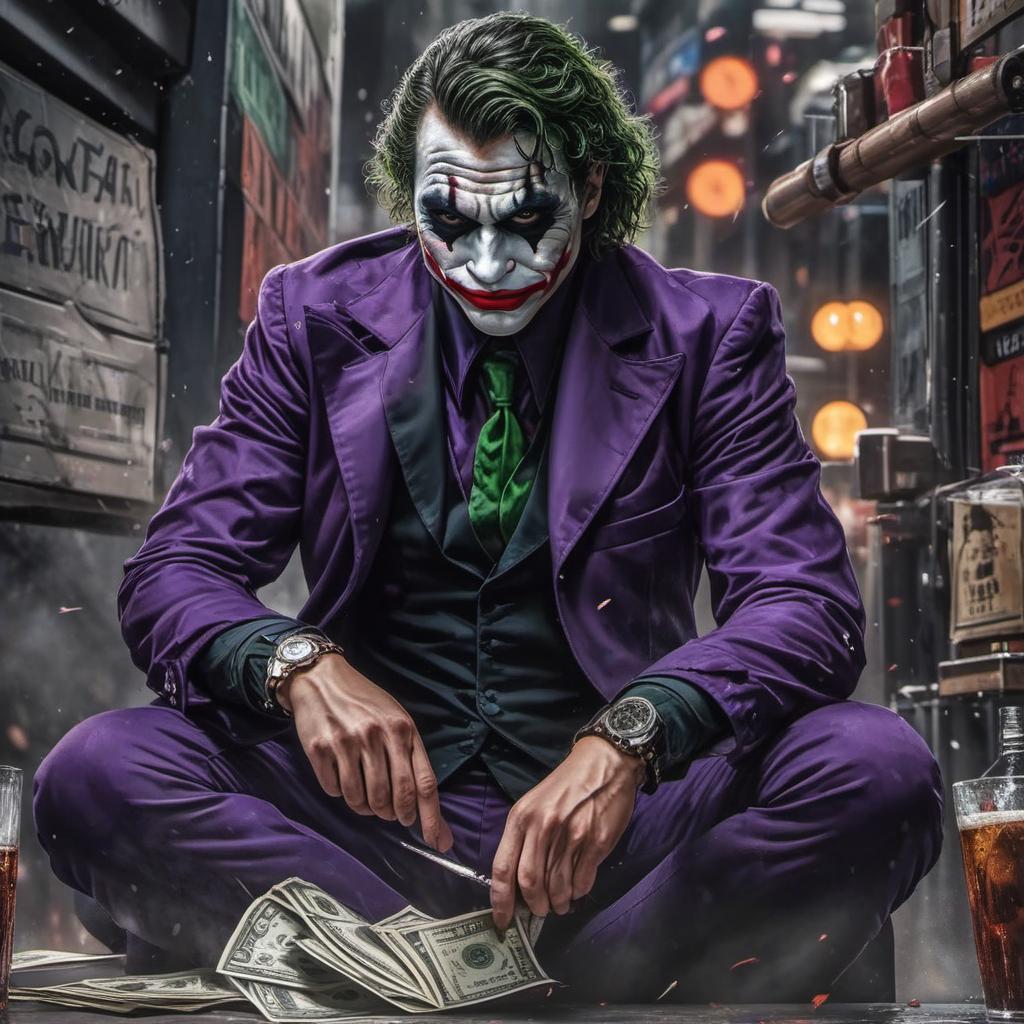  male, joker, badass, , profile image style