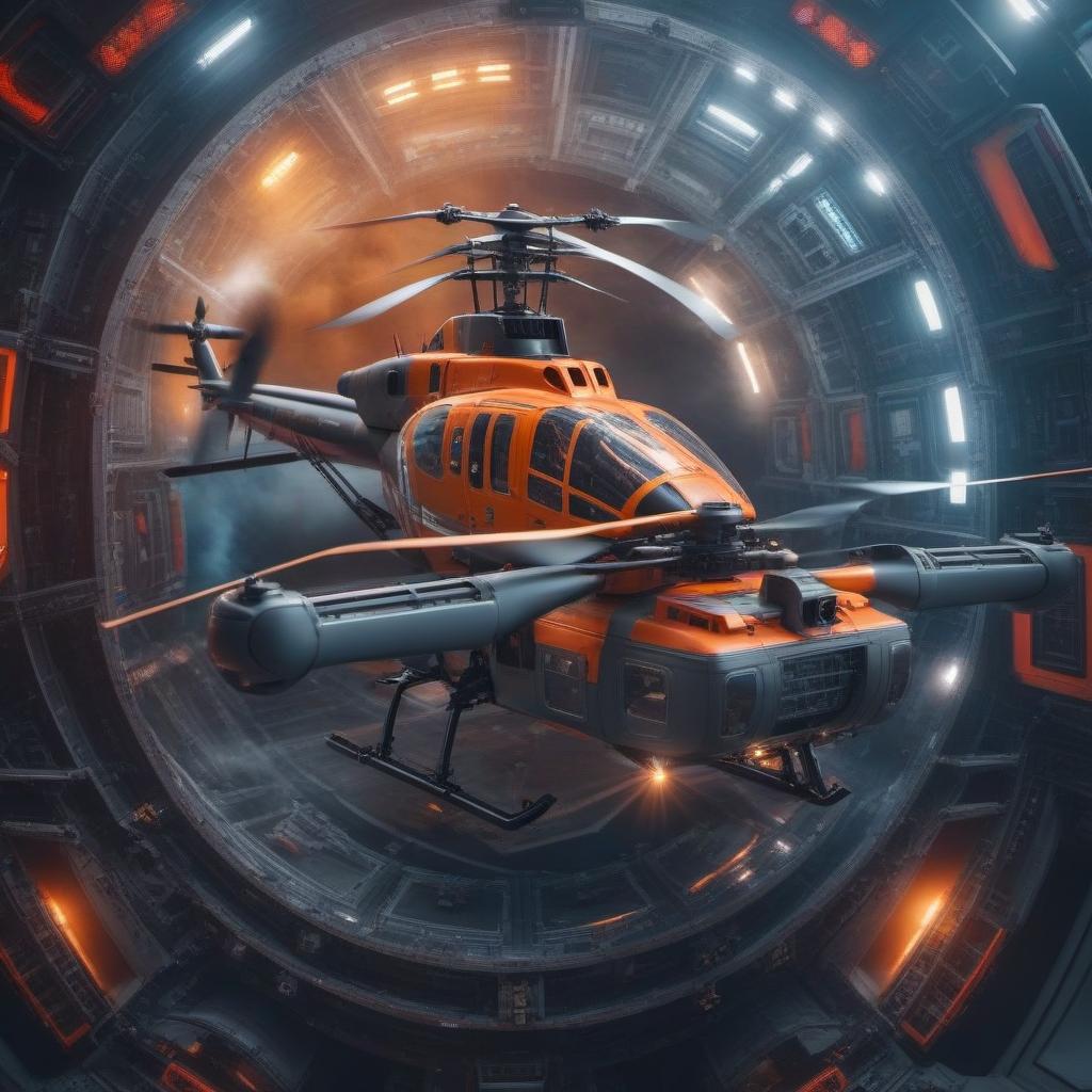  A beautiful helicopter hyperrealistic, full body, detailed clothing, highly detailed, cinematic lighting, stunningly beautiful, intricate, sharp focus, f/1. 8, 85mm, (centered image composition), (professionally color graded), ((bright soft diffused light)), volumetric fog, trending on instagram, trending on tumblr, HDR 4K, 8K