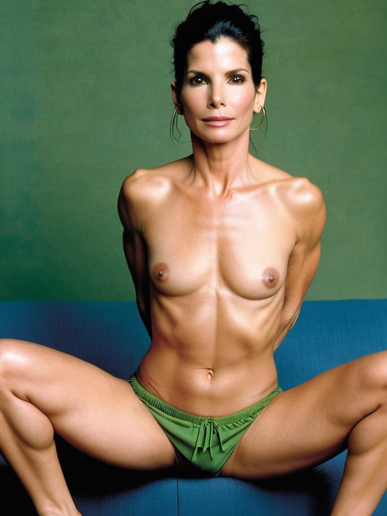  Sandra Bullock, no clothes, posing in various sensual positions