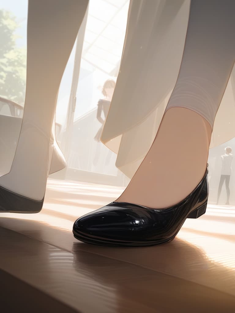  ballet flat, boy, large room, ballet lesson, black pats half bread, masterpiece, best quality,8k,ultra detailed,high resolution,an extremely delicate and beautiful,hyper detail