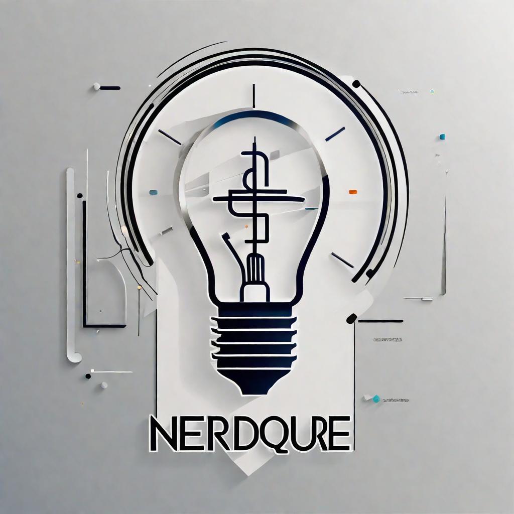  masterpiece, best quality, Design a modern and creative logo for a tech company called 'NerdSqure.' The company focuses on innovative software development and technology solutions. The logo should incorporate a blend of geek culture and professionalism. Incorporate elements like a sleek square shape, symbols of technology (like circuit lines or a stylized computer), and subtle nods to intelligence or learning (e.g., glasses, books, or a lightbulb). The design should be minimalistic, with clean lines and a tech-inspired color palette (e.g., blue, green, or grey). The font should be bold and modern, giving a sense of expertise and creativity. the picture should be as if in a room