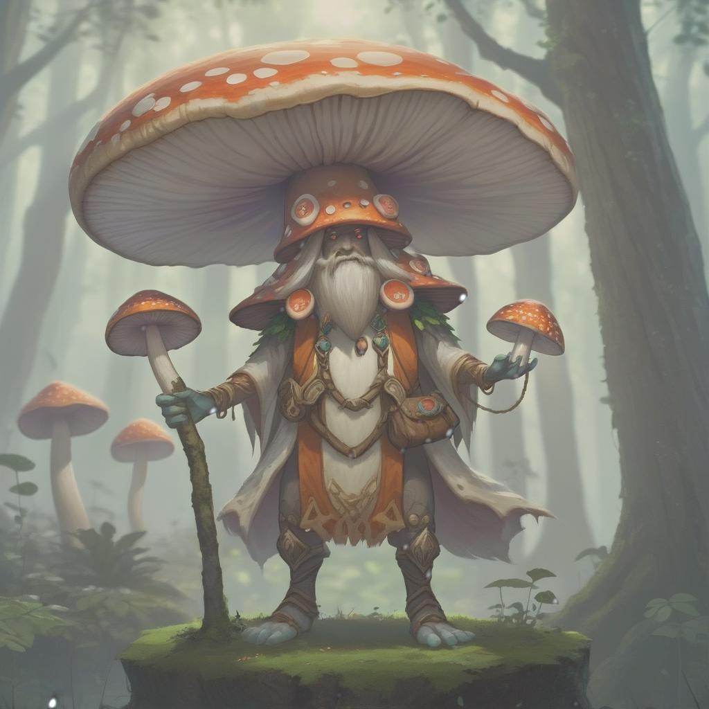  humanoid mushroom, druid, hkmagic