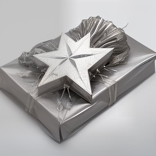  package of silver carcass with a star stands vertically on a white background