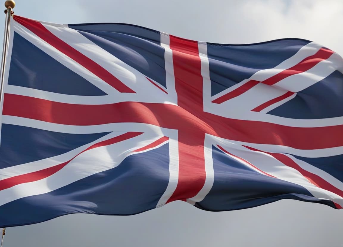  flat flag of the united kingdom, white background hyperrealistic, full body, detailed clothing, highly detailed, cinematic lighting, stunningly beautiful, intricate, sharp focus, f/1. 8, 85mm, (centered image composition), (professionally color graded), ((bright soft diffused light)), volumetric fog, trending on instagram, trending on tumblr, HDR 4K, 8K