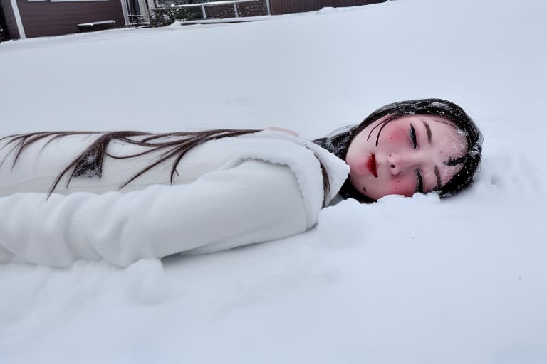  Dead girl in snow