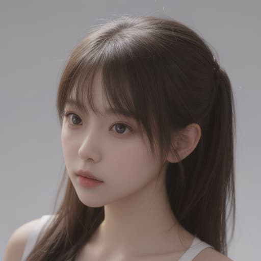  girl, best quality, solo, headshot, simple background