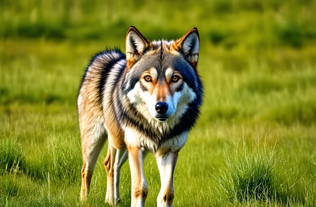  stunning high resolution photos of a wayward proud wolf in altai. the photos highlight and convey the purity of emotions, amazing fantastic energy. wild animals ar 3:2 {prompt}, maximum details