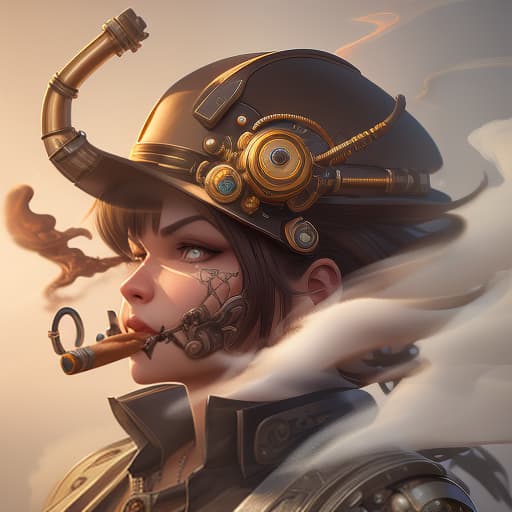  a fat tobacco cigar, smoldering on one side, trail of smoke., steampunk cybernetic biomechanical, 3d model, very coherent symmetrical artwork, unreal engine realistic render, 8k, micro detail, intricate, elegant, highly detailed, centered, digital painting, artstation, smooth, sharp focus, illustration, artgerm, caio fantini, wlop