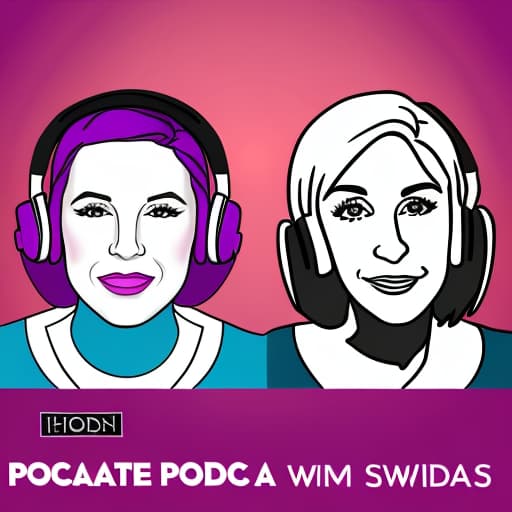  Create a logo for a podcast hosted by a trans women w and a straight man who are twins with the name , “polar opposites “