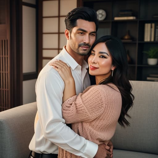  a big cat hugs a cute girl in the living room,kyoto hyperrealistic, full body, detailed clothing, highly detailed, cinematic lighting, stunningly beautiful, intricate, sharp focus, f/1. 8, 85mm, (centered image composition), (professionally color graded), ((bright soft diffused light)), volumetric fog, trending on instagram, trending on tumblr, HDR 4K, 8K