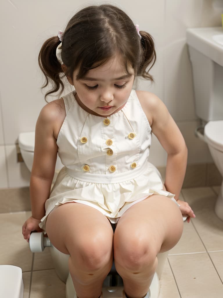  girl in poo, first grader, toilet, masterpiece, best quality,8k,ultra detailed,high resolution,an extremely delicate and beautiful,hyper detail