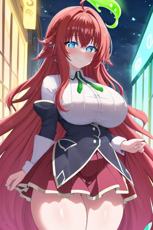  slime women, inflation,,hyper , fat,obesed,eat slime,full of slime,,about to explode,big,slime in ,masterpiece, best quality, 1women, long red hair, looking at viewer, :3, cute, black uniform, outdoors, streets, cow shot, curvy, (((blue eyes))), rias gremory, red hair, antenna hair, wavy hair, ((beautiful detailed eyes, beautiful detailed glow, lots of glow)), anime screencap