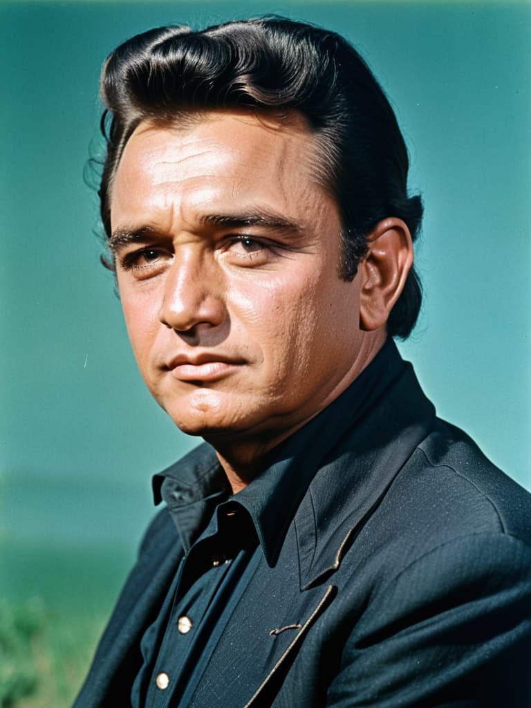  Young Johnny Cash Portrait