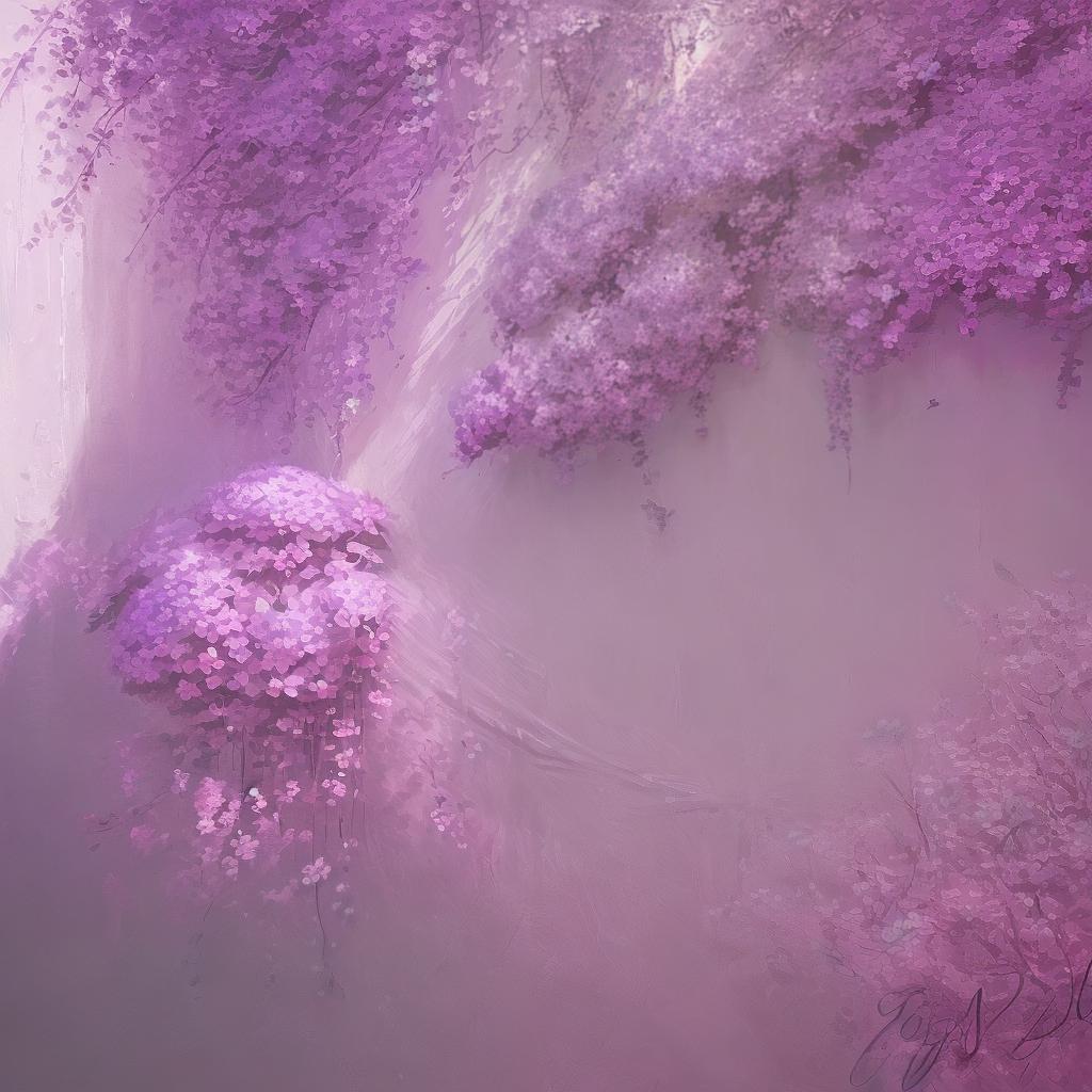  purple rose wall decor in the style of digital art techniques soft and dreamy atmosphere decorative paintings uhd image free brushwork digital painting high resolution