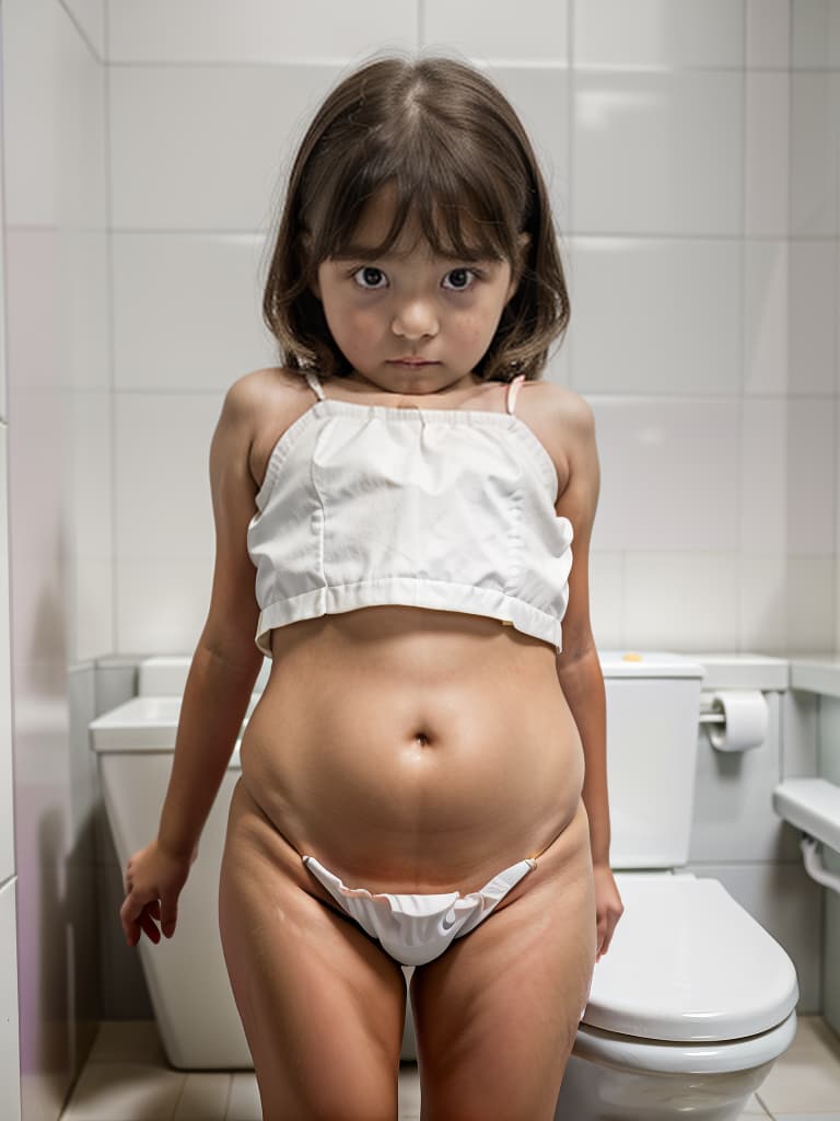  girl in poo, first grader, toilet, looking at my stomach, masterpiece, best quality,8k,ultra detailed,high resolution,an extremely delicate and beautiful,hyper detail