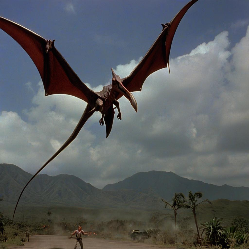  pterodactyl, from the blockbuster "jurassic park"