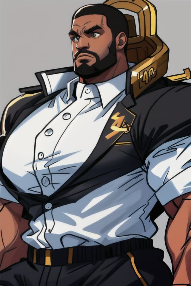  a muscular lebron james, the strongest and most muscular person in the world, white button down shirt, black jacket., hq, hightly detailed, 4k