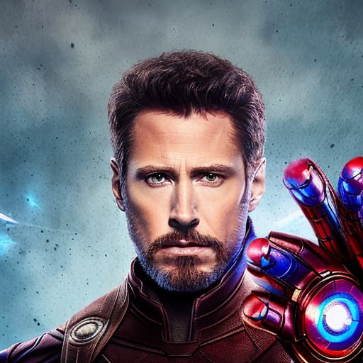 portrait+ style Avengers queer actor brunette hunk dude face