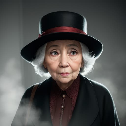  little old lady who swallowed a fly, High quality, High resolution, highly detailed, cinematic lighting, intricate, sharp focus, (centered image composition), (professionally color graded), ((bright soft diffused light)), volumetric fog, trending on instagram, HDR 4K, 8K
