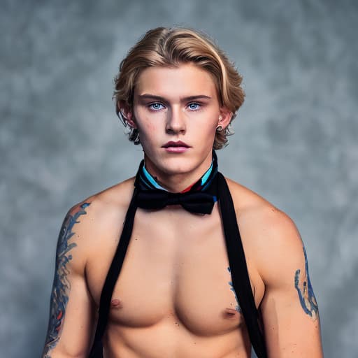 portrait+ style Russian LGBT queer twink blonde hunk dude face