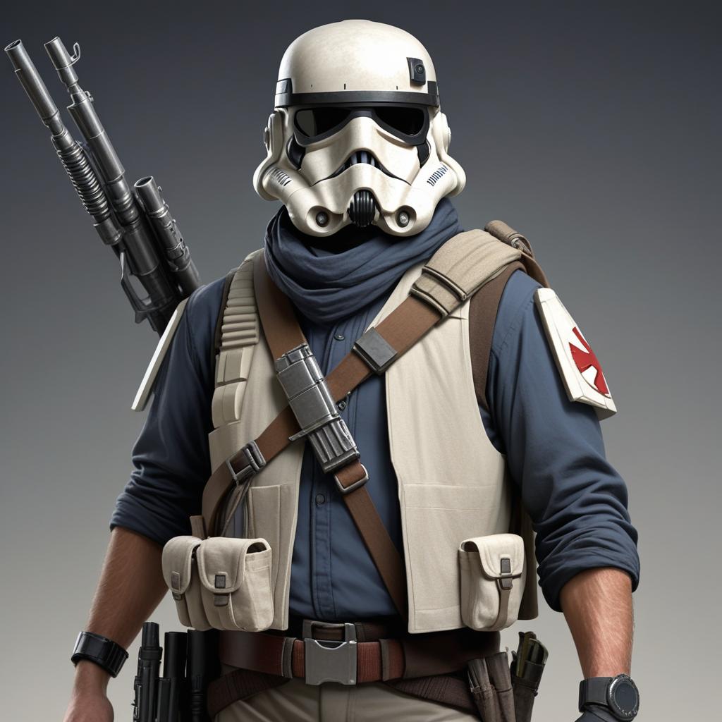  a militia man based in the star wars universe