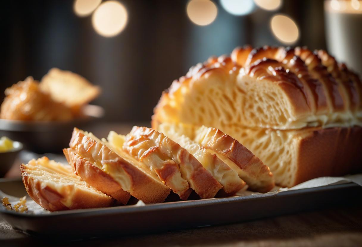  cinematic film still bloomin onion bread . shallow depth of field, vignette, highly detailed, high budget, bokeh, cinemascope, moody, epic, gorgeous, film grain, grainy, film photography style