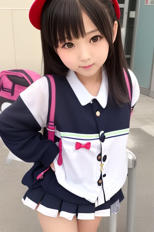  巨乳 小学生 水着 女の子 制服