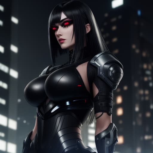  full body, , cyberpunk augmentation, cyberware, cyborg, carbon fiber, chrome, implants, metall skull, , , , , bloody, cyber plate armor, dark atmosphere, dark night, scars, (black short disheveled hair:1.1), black eyeshadow, beautiful detailed glow, detailed, Cinematic light, intricate detail, highres, rounded eyes, detailed facial features, high detail, sharp focus, smooth, aesthetic, extremely detailed, insanely detailed and intricate dark industrial factory background, slim body, stylish pose, <lora:add_detail:0.4> <lora:epi_noiseoffset2:0.4> <lora:hairdetailer:0.6> <lora:more_details:0.3> <lora:add-detail-xl:1.2> <lora:DetailedEyes_V3:1.2> <lora:sd_xl_offset_example-lora_1.0:1.2> bionic eye, futuristic cy
