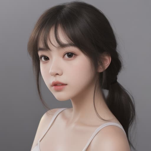  girl, best quality, solo, headshot, simple background