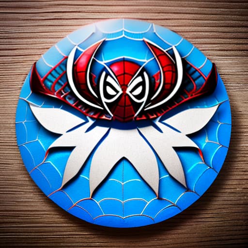 wa-vy style Spider-Man, spider logo, Picasso styled insignia design hyperrealistic, full body, detailed clothing, highly detailed, cinematic lighting, stunningly beautiful, intricate, sharp focus, f/1. 8, 85mm, (centered image composition), (professionally color graded), ((bright soft diffused light)), volumetric fog, trending on instagram, trending on tumblr, HDR 4K, 8K