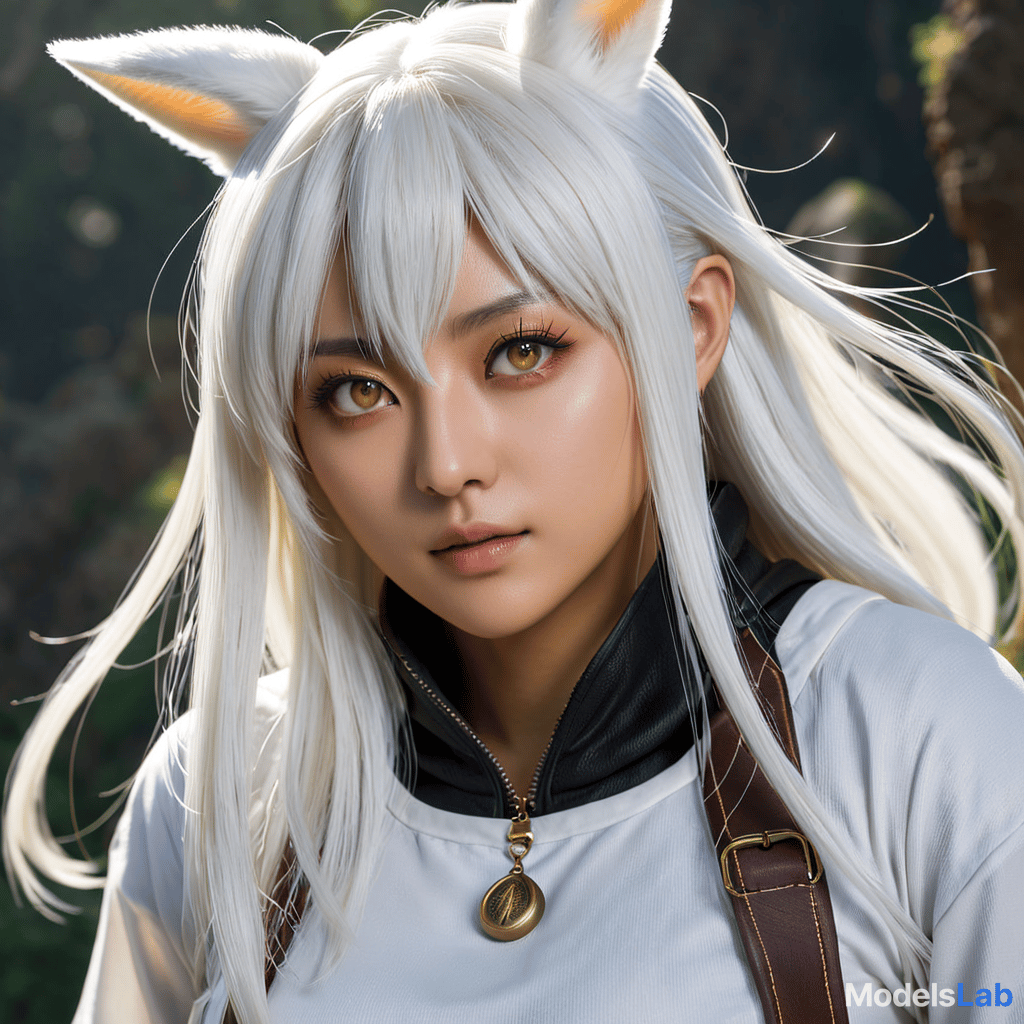  nanachi (made in abyss), made in abyss, 1girl, white hair, yellow eyes hyperrealistic, full body, detailed clothing, highly detailed, cinematic lighting, stunningly beautiful, intricate, sharp focus, f/1. 8, 85mm, (centered image composition), (professionally color graded), ((bright soft diffused light)), volumetric fog, trending on instagram, trending on tumblr, HDR 4K, 8K