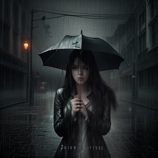  create the cover of my song splinters of the soul stylish with my pseudonym the noise of rain, ((((cinematic look)))), soothing tones, insane details, hyperdetailed, low contrast, soft cinematic light, dim colors, exposure blend, hdr, faded, slate grey atmosphere