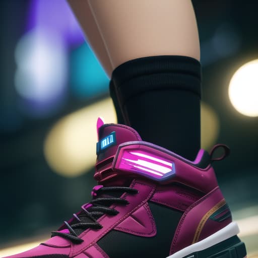  masterpiece, perfect anatomy, 32k UHD resolution, best quality, RAW, vibrant, vivid color, realistic photo, professional photography, highly details, depth of field, cyberpunk style, Fractal, Biomech Cyberpunk Skull Ankle Boots, female, glowing Crystal Clear Cascade, extreme close up, <lora:add-detail-xl:1. 0>, (masterpiece, best quality:1.5), HDR 4K, 8K