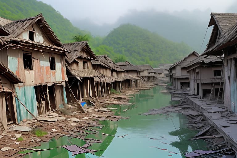  Dilapidated village