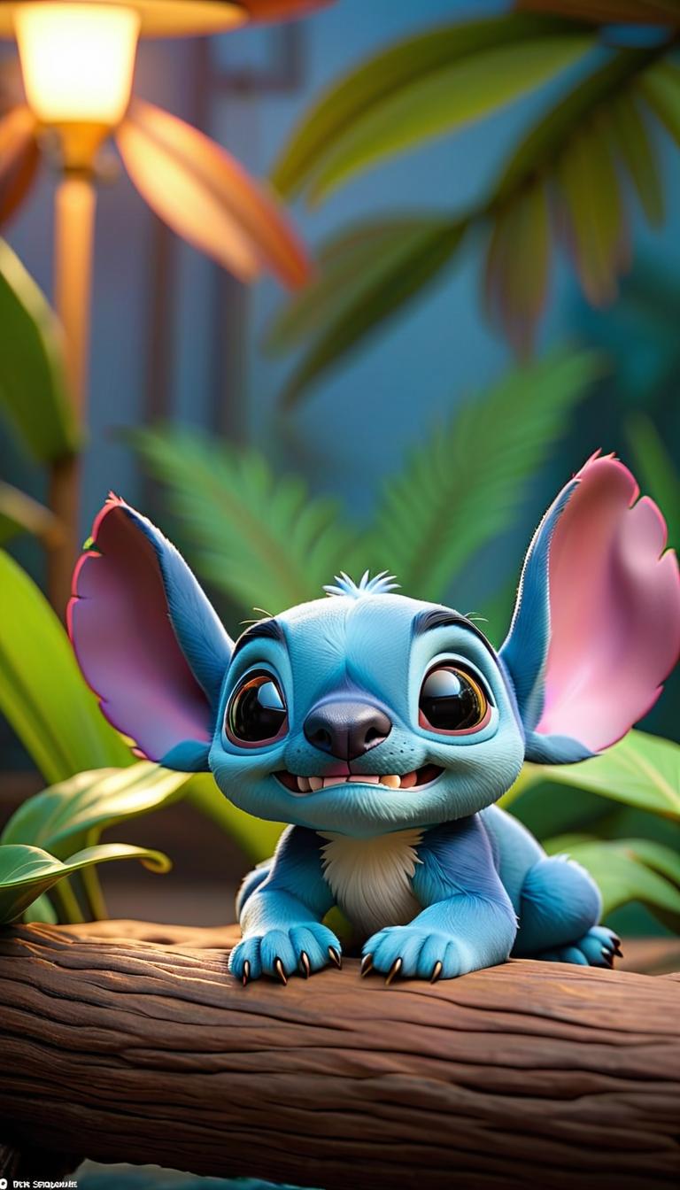  professional 3d model of stitch from lilo & stitch . rendered with octane, the model is highly detailed,dramatic lighting. hyperrealistic, full body, detailed clothing, highly detailed, cinematic lighting, stunningly beautiful, intricate, sharp focus, f/1. 8, 85mm, (centered image composition), (professionally color graded), ((bright soft diffused light)), volumetric fog, trending on instagram, trending on tumblr, HDR 4K, 8K