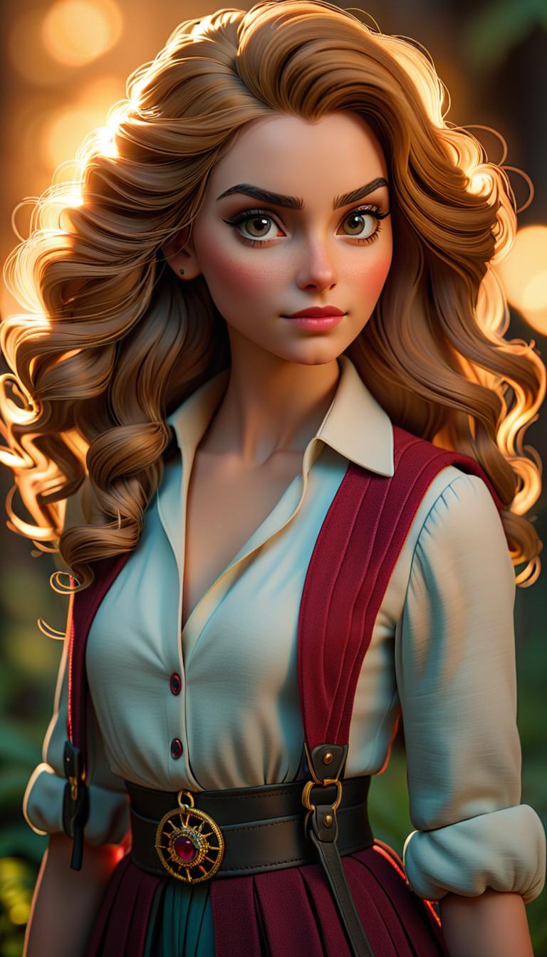  professional 3d model of hermione grander . rendered with octane, the model is highly detailed,dramatic lighting. hyperrealistic, full body, detailed clothing, highly detailed, cinematic lighting, stunningly beautiful, intricate, sharp focus, f/1. 8, 85mm, (centered image composition), (professionally color graded), ((bright soft diffused light)), volumetric fog, trending on instagram, trending on tumblr, HDR 4K, 8K