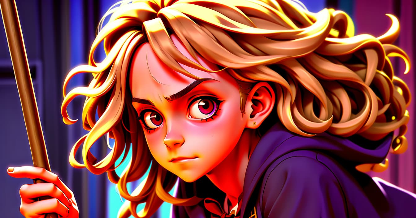  anime artwork hermione granger . anime style, key visual, vibrant, studio anime, highly detailed