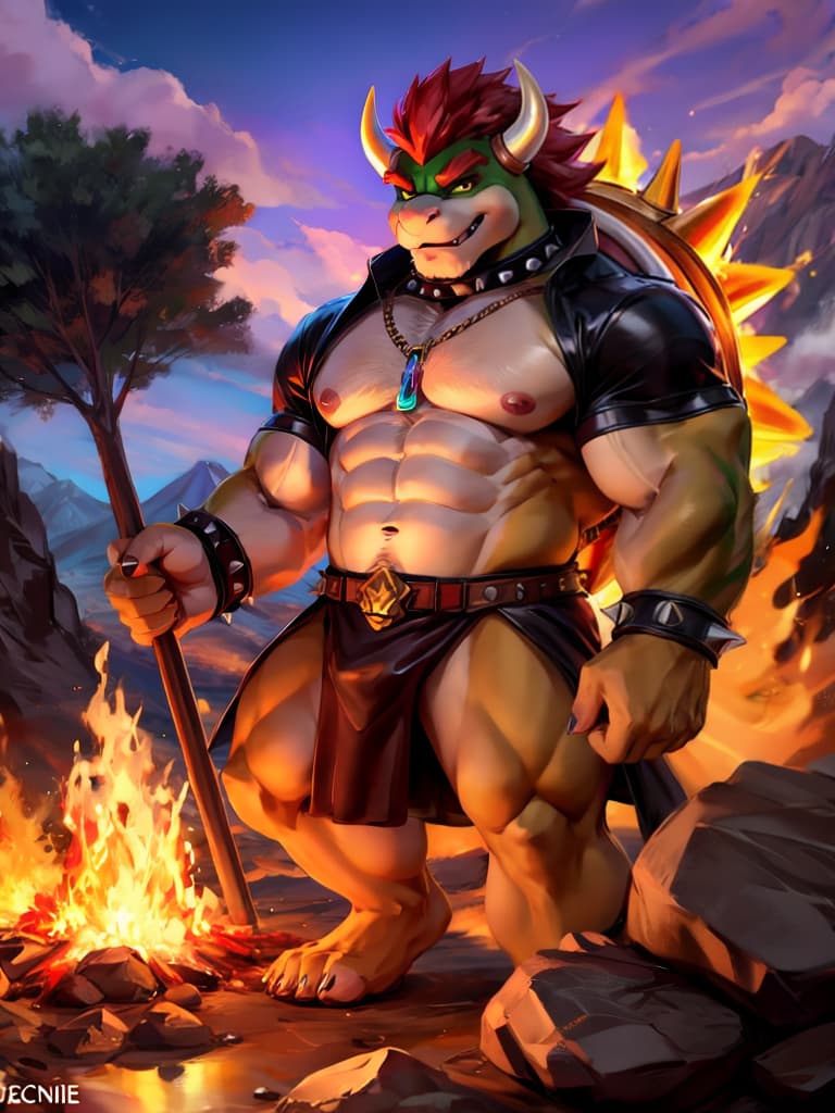  cxunie bowser on a volcano