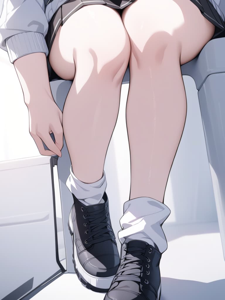  girls, loose socks, plain clothes, wolf ears, medium hair, black shoes, whole, masterpiece, best quality,8k,ultra detailed,high resolution,an extremely delicate and beautiful,hyper detail