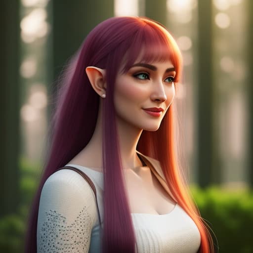  Shrug, smile, soft gaze, jade green eyes, teary eyes, elf ears, long hair, a a pretty girl, high quality, best quality, HD, 4K, modern, Fujifilm, Sony FE GM hyperrealistic, full body, detailed clothing, highly detailed, cinematic lighting, stunningly beautiful, intricate, sharp focus, f/1. 8, 85mm, (centered image composition), (professionally color graded), ((bright soft diffused light)), volumetric fog, trending on instagram, trending on tumblr, HDR 4K, 8K