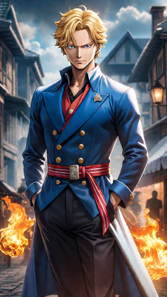  create an anime art of sabo's rapid rise in power and infiltration of mariejois in one piece. hyperrealistic, full body, detailed clothing, highly detailed, cinematic lighting, stunningly beautiful, intricate, sharp focus, f/1. 8, 85mm, (centered image composition), (professionally color graded), ((bright soft diffused light)), volumetric fog, trending on instagram, trending on tumblr, HDR 4K, 8K