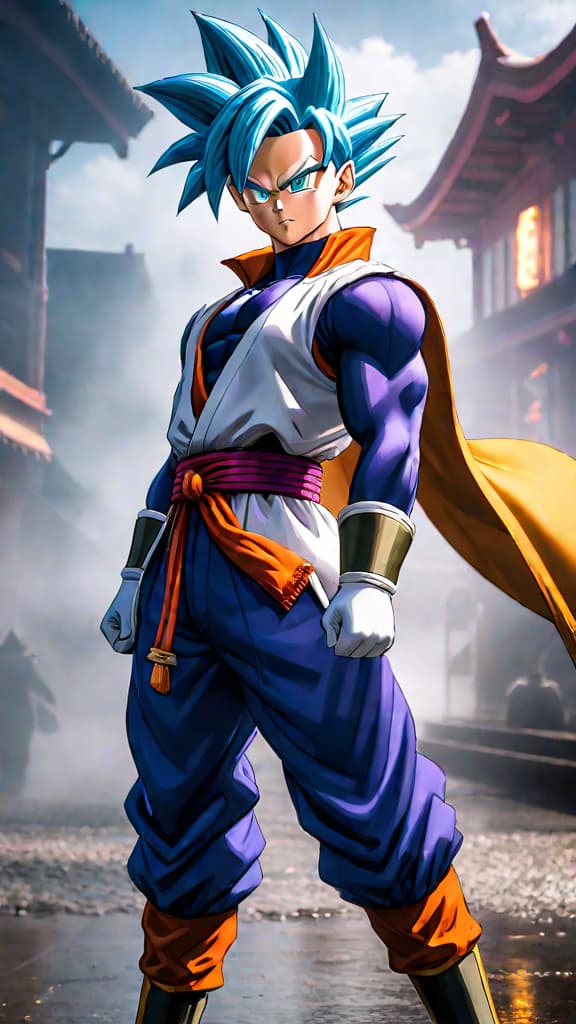  anime art: future trunks altering timelines, beerus and whis' arrival, and time patrol's intervention in dbz conspiracy. hyperrealistic, full body, detailed clothing, highly detailed, cinematic lighting, stunningly beautiful, intricate, sharp focus, f/1. 8, 85mm, (centered image composition), (professionally color graded), ((bright soft diffused light)), volumetric fog, trending on instagram, trending on tumblr, HDR 4K, 8K