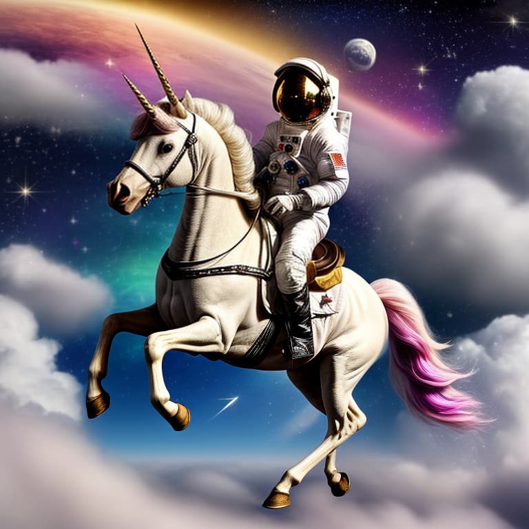  astronaut on unicorn