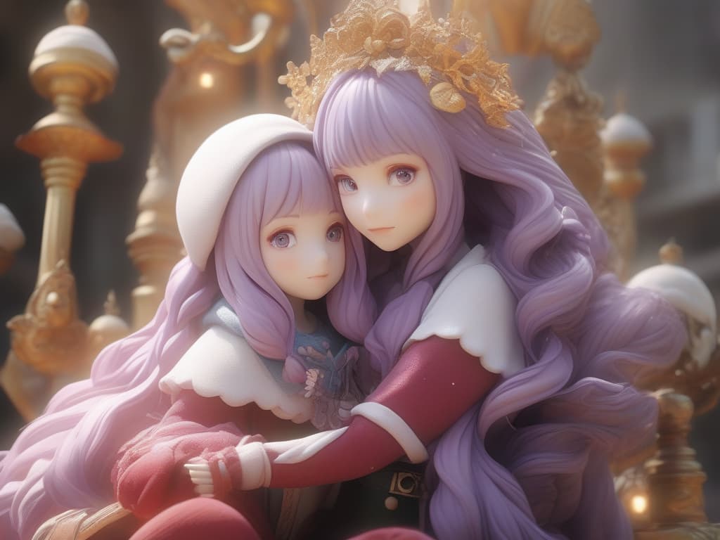  purple hair girl with santa cosplay, masterpiece, best quality,8k,ultra detailed,high resolution,an extremely delicate and beautiful,hyper detail